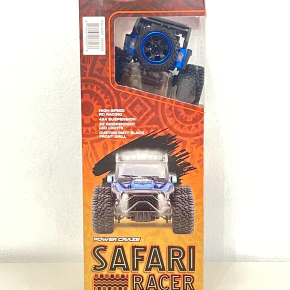 NEW! Power Craze Safari Racer RC Fast Car in Metallic Blue. SPEEDS OVER 20 MPH - Picture 5 of 5